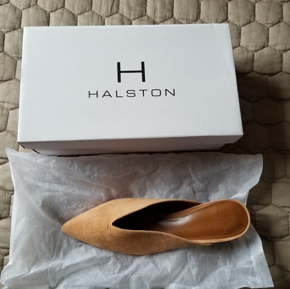 Halston fine suede mules - Picture 5 of 7